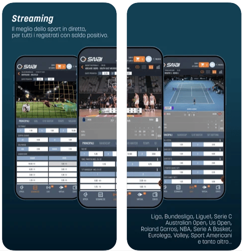 Parliamo di streaming: Snai per le opzioni disponibili