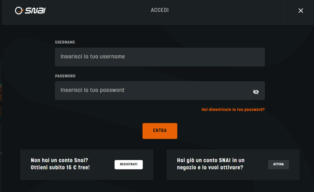 snai scommesse