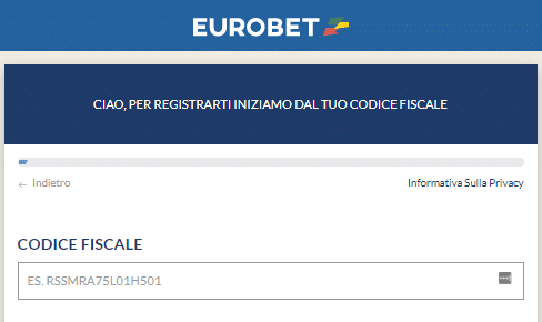 Aprire un conto su eurobet