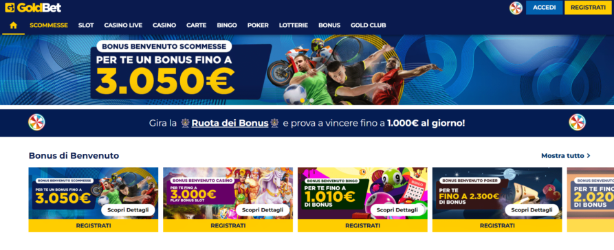 codice promozionale goldbet