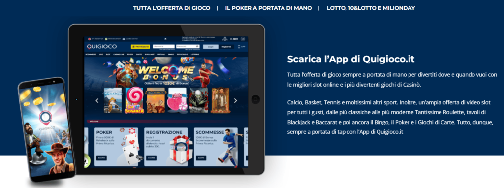 quigioco bonus benvenuto