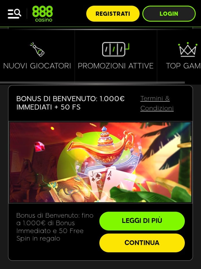 888 Casino codice promozionale-Bonus benvenuto