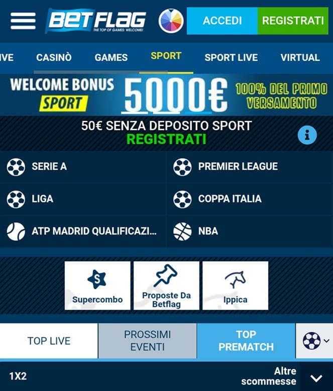 Betflag Recensioni-Sport